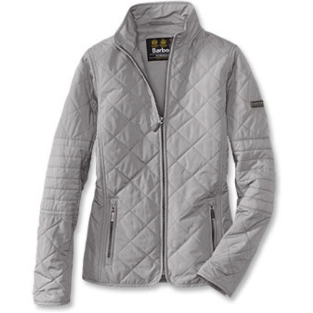 Barbour International Farleigh Quilted Moto Jacket EUC Sz XS